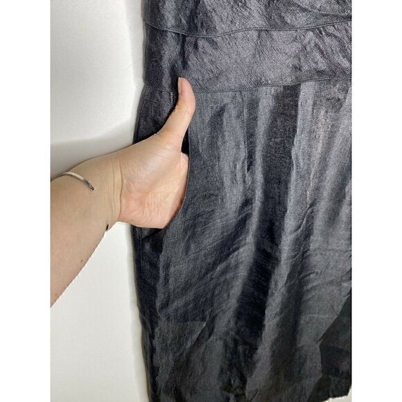 Adrianna Papell Occasions Dress Size 8 Women's Sleeveless Black Formal Pockets - Picture 5 of 6